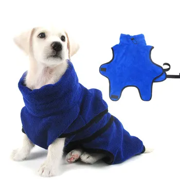 Домашен любимец быстросохнущее абсорбираща кърпа кученце халат котешки кърпи за баня Куче вана Топла кърпа от най-добрите влакна, полезни стоки за домашни любимци, Облекло