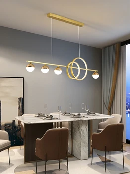 Модерен, скандинавски led лампа луксозен лампа за хранене творчески 2021 хол бар проста модерен полилей