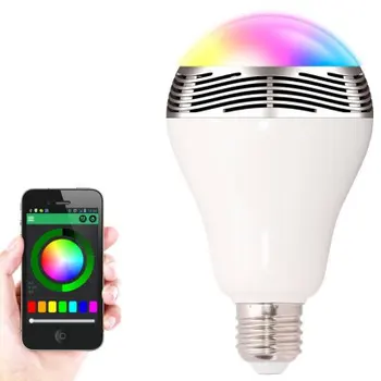 Умна Лампа E27 LED RGB Light Безжична Музикална LED Крушка Bluetooth Промяна на Цвета на Лампата Приложение за Управление на Android и IOS Смартфон