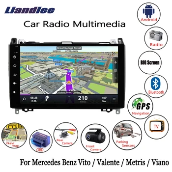 За Mercedes Benz Vito/Valente/Metris/Viano 2014 2015 2016 2017 Android Авто Радио Плейър GPS Навигация Мултимедиен Екран на Системата