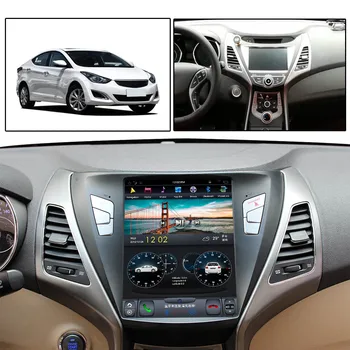Android PX6 за Hyundai Elantra 2012 2013 Avante MD/I35/Elantra 2012-2016 Вертикална HD Автомобилна навигация в стил Тесла GPS Авто Радио