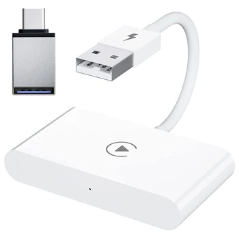 Безжичен адаптер Carplay Адаптер ABS за iPhone, Apple Carplay Ключ за оригиналния кабелна Carplay кола