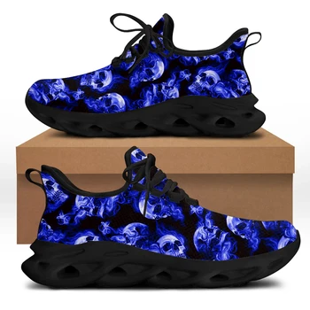 Doginthehole/ Класически Вулканизированная обувки с Принтом на Черепа, Удобни Дишащи Дамски Маратонки на равна Подметка с шнур, Студентски обувки За момичета