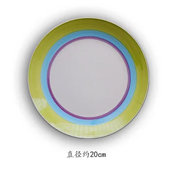 Ранна пролет зелена сънливи серия чиния стенен дизайн стил керамични подвесная чиния декоративна чиния стенни подвесная чиния