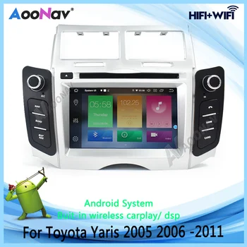 Авто Мултимедиен DVD-плеър на Android Стерео 2 Din Главното Устройство HD Вертикален Екран Радио За Toyota Yaris 2005-2011 GPS Навигация