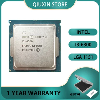 Процесор Intel Core i3-6300 i3 6300 4M 51W процесор 3,8 Ghz Двуядрен четырехпоточный LGA 1151